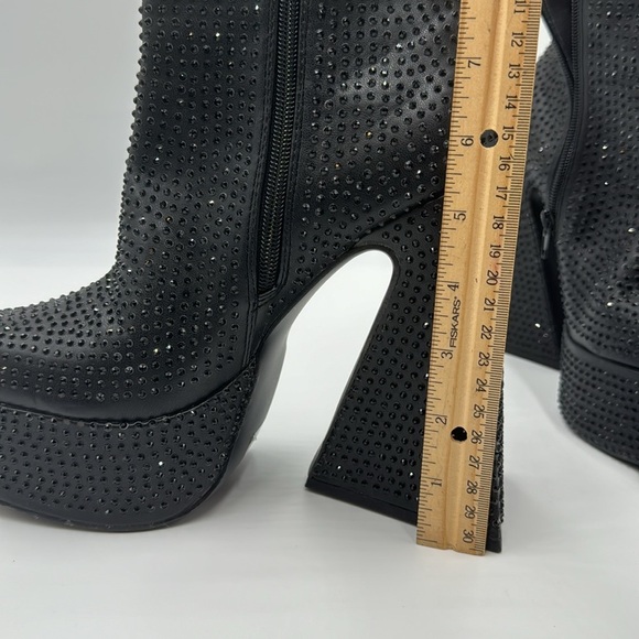 Public Desire Rhinestone Modular boots Approximate Size 8 1/2 - Picture 11 of 12